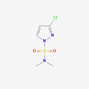 molecular formula C5H8ClN3O2S B8661823 3-Chloro-N,N-dimethyl-1H-pyrazole-1-sulfonamide 