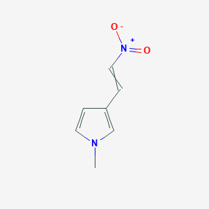 molecular formula C7H8N2O2 B8661835 1-Methyl-3-(2-nitroethenyl)-1H-pyrrole CAS No. 62128-41-0