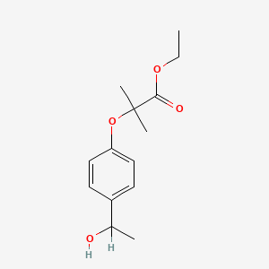 Ethyl 2-(4-(1-hydroxyethyl)phenoxy)isobutyrate