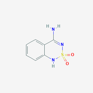 molecular formula C7H7N3O2S B8661856 4-Amino-1H-2,1,3-benzothiadiazine 2,2-dioxide 