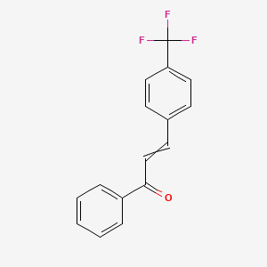 molecular formula C16H11F3O B8661866 1-Phenyl-3-[4-(trifluoromethyl)phenyl]prop-2-en-1-one 