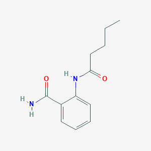 molecular formula C12H16N2O2 B8661915 2-[(1-Oxopentyl)amino]benzamide 