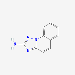 molecular formula C10H8N4 B8661926 [1,2,4]Triazolo[1,5-a]quinolin-2-amine 