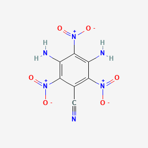 molecular formula C7H4N6O6 B8661939 3,5-Diamino-2,4,6-trinitrobenzonitrile CAS No. 105363-51-7