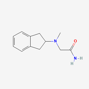 molecular formula C12H16N2O B8661942 2-(N-methyl-2-indanylamino)acetamide CAS No. 202914-19-0