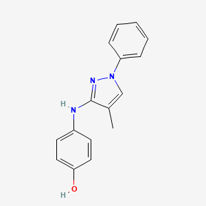 4-(4-methyl-1-phenyl-1H-pyrazol-3-ylamino)phenol