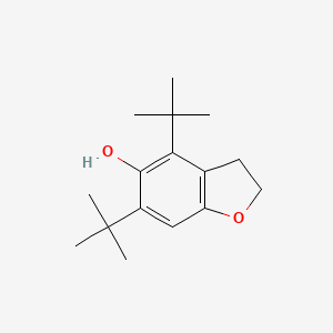 molecular formula C16H24O2 B8661973 4,6-Di-tert-butyl-2,3-dihydrobenzofuran-5-ol CAS No. 157360-00-4