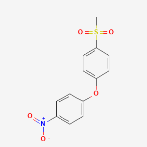molecular formula C13H11NO5S B8662025 1-(Methylsulfonyl)-4-(4-nitrophenoxy)benzene CAS No. 36089-89-1
