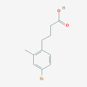 molecular formula C11H13BrO2 B8662033 4-(4-Bromo-2-methylphenyl)butanoic acid 