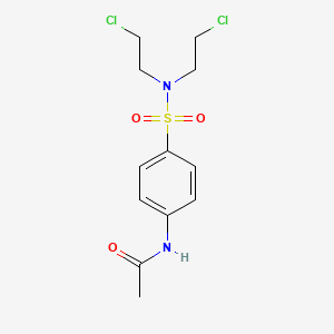 molecular formula C12H16Cl2N2O3S B8662051 Acetanilide, 4'-(bis(2-chloroethyl)sulfamoyl)- CAS No. 17262-66-7