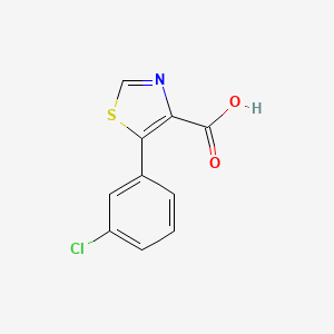 molecular formula C10H6ClNO2S B8662062 5-(3-Chloro-phenyl)-thiazole-4-carboxylic acid 