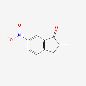 molecular formula C10H9NO3 B8662083 2-Methyl-6-nitro-1-indanone 