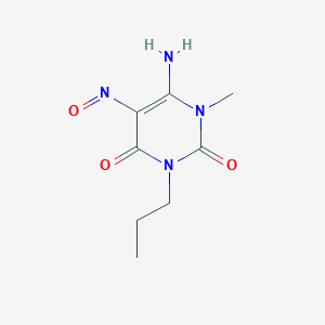 B8662094 2,4(1H,3H)-Pyrimidinedione, 6-amino-1-methyl-5-nitroso-3-propyl- CAS No. 106465-67-2
