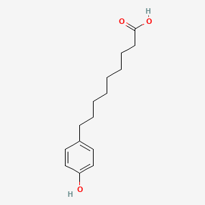 molecular formula C15H22O3 B8662098 Benzenenonanoic acid, 4-hydroxy- CAS No. 117240-22-9