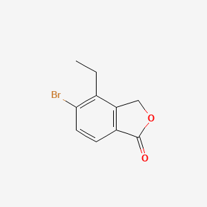 molecular formula C10H9BrO2 B8662119 5-bromo-4-ethylisobenzofuran-1(3H)-one 