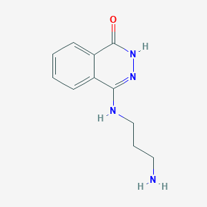 molecular formula C11H14N4O B8662126 4-(3-amino-propylamino)-2H-phthalazin-1-one CAS No. 500024-14-6
