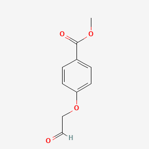 molecular formula C10H10O4 B8662136 Methyl 4-formylmethyloxybenzoate CAS No. 124064-21-7