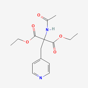 Diethyl acetamido[(pyridin-4-yl)methyl]propanedioate