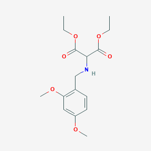 Diethyl {[(2,4-dimethoxyphenyl)methyl]amino}propanedioate
