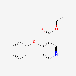 molecular formula C14H13NO3 B8662175 Ethyl 4-phenoxynicotinate 