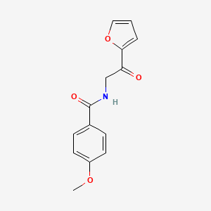 molecular formula C14H13NO4 B8662211 N-(2-(Furan-2-yl)-2-oxoethyl)-4-methoxybenzamide CAS No. 88352-95-8