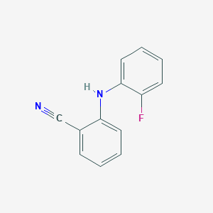 molecular formula C13H9FN2 B8662283 2-((2-Fluorophenyl)amino)benzonitrile 