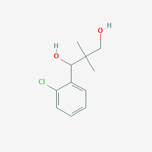 molecular formula C11H15ClO2 B8662289 1-(2-Chlorophenyl)-2,2-dimethyl-1,3-propanediol 