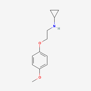 molecular formula C12H17NO2 B8662305 Cyclopropyl-[2-(4-methoxyphenoxy)ethyl]amine CAS No. 18381-83-4