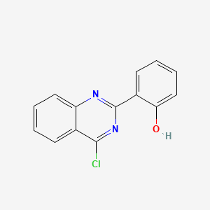 molecular formula C14H9ClN2O B8662359 2-(4-Chloroquinazolin-2-yl)phenol 