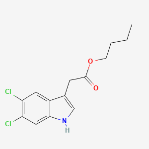 B8662393 Butyl (5,6-dichloro-1H-indol-3-yl)acetate CAS No. 113537-12-5