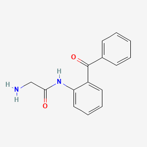 molecular formula C15H14N2O2 B8662406 Acetamide, 2-amino-N-(2-benzoylphenyl)- CAS No. 5504-78-9