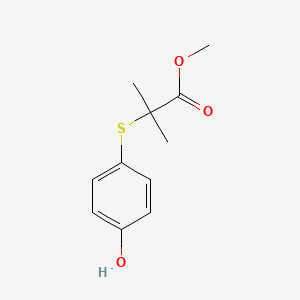 Methyl 2-(4-hydroxyphenyl-thio)isobutyrate