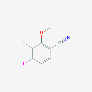 molecular formula C8H5FINO B8662481 3-Fluoro-4-iodo-2-methoxybenzonitrile 