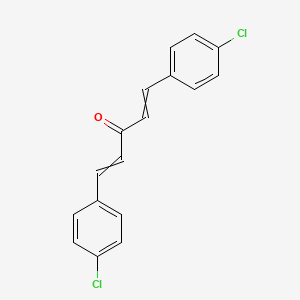molecular formula C17H12Cl2O B8662507 1,5-Bis(p-chlorophenyl)-1,4-pentadien-3-one 