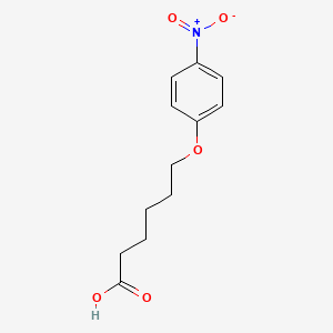 molecular formula C12H15NO5 B8662537 6-(4-Nitrophenoxy)-hexanoic acid 