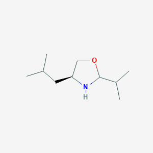 molecular formula C10H21NO B8662543 (4S)-4-Isobutyl-2-isopropyloxazolidine 