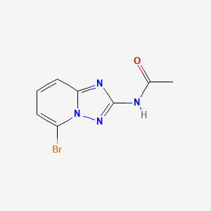 molecular formula C8H7BrN4O B8662565 N-(5-Bromo-[1,2,4]triazolo[1,5-a]pyridin-2-yl)-acetamide 