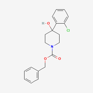 molecular formula C19H20ClNO3 B8662607 Benzyl 4-(2-chlorophenyl)-4-hydroxypiperidine-1-carboxylate 