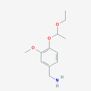 1-[4-(1-Ethoxyethoxy)-3-methoxyphenyl]methanamine