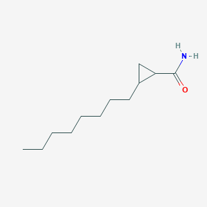 molecular formula C12H23NO B8662694 2-Octylcyclopropanecarboxamide 