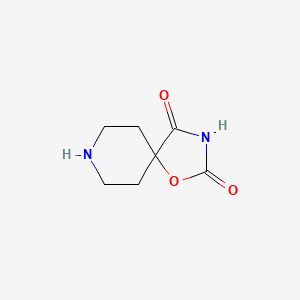 molecular formula C7H10N2O3 B8662711 1-Oxa-3,8-diazaspiro[4.5]decane-2,4-dione 