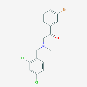 1-(3-Bromophenyl)-2-((2,4-dichlorobenzyl)(methyl)amino)ethanone