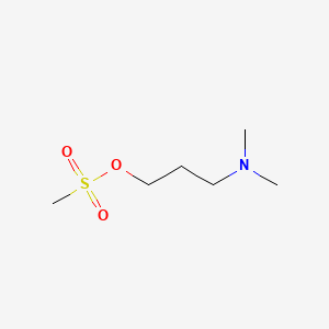 molecular formula C6H15NO3S B8662754 Methanesulfonic acid 3-dimethylaminopropyl ester 