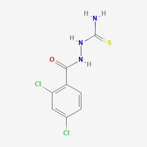molecular formula C8H7Cl2N3OS B8662756 [(2,4-Dichlorobenzoyl)amino]thiourea 