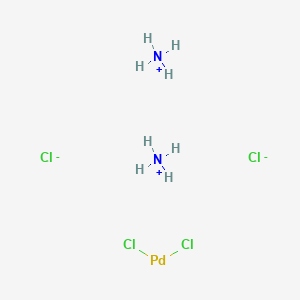 molecular formula Cl4H8N2Pd B086628 四氯合钯(II)铵 CAS No. 13820-40-1