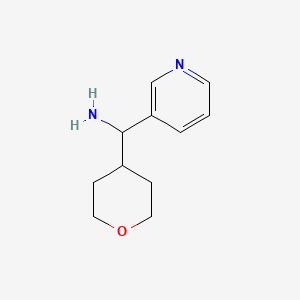 molecular formula C11H16N2O B8662815 pyridin-3-yl(tetrahydro-2H-pyran-4-yl)methanamine 
