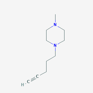 molecular formula C10H18N2 B8662829 1-Methyl-4-(pent-4-ynyl)piperazine CAS No. 388121-84-4