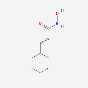 molecular formula C9H15NO2 B8662844 3-Cyclohexyl-N-hydroxyprop-2-enamide CAS No. 651738-75-9