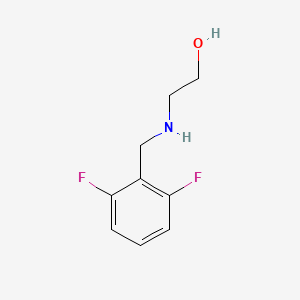 molecular formula C9H11F2NO B8662856 2-{[(2,6-Difluorophenyl)methyl]amino}ethan-1-ol 