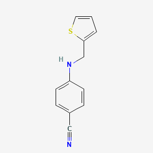 molecular formula C12H10N2S B8662865 4-[N-(2-thenyl)amino]-benzonitrile 